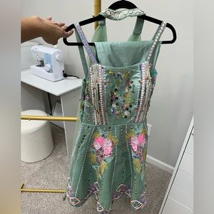 Papa don’t preach inspired peplum style three piece suit Indian Pakistani wear